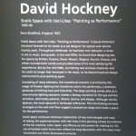 Hockey intro at American Art Museum Hockney preamble